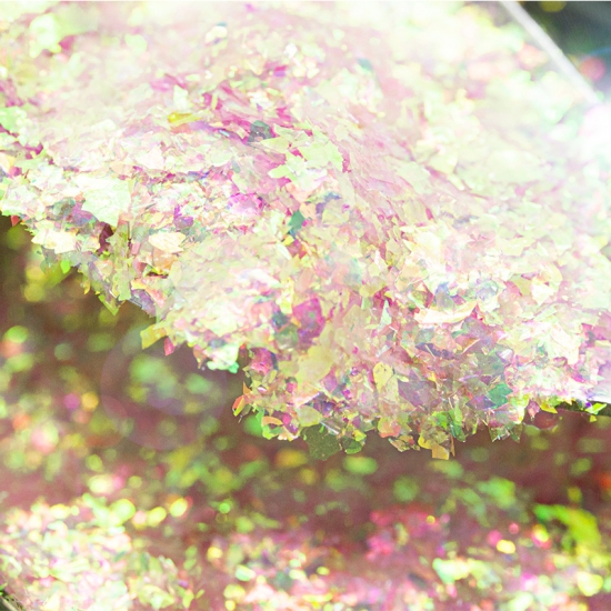 étanche à haute pigmentation chrome irisé paillettes caméléon
