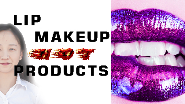 Lèvres maquillage best-seller formual produits et chaud de vapeur montrer
